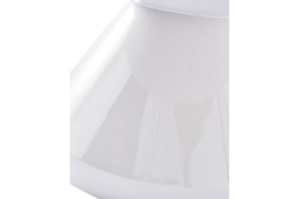 Witte polyester salontafel Zig Zag - 7