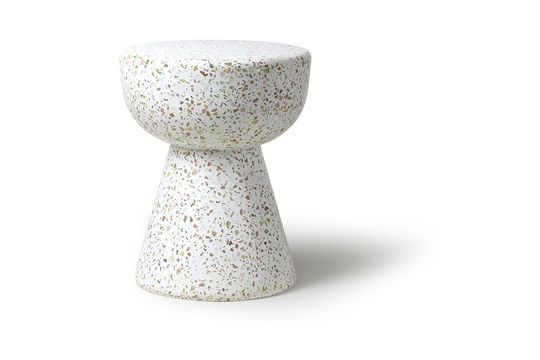 journalist voelen Grof Witte Renno terrazzo salontafel HK Living - 44cm | Maison en Vogue