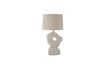 Miniatuur Witte steengoed tafellamp Cathy 1