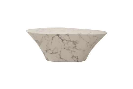 Witte stenen salontafel Ovaal Productfoto