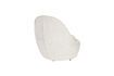 Miniatuur Witte stoffen fauteuil Nash 4