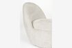 Miniatuur Witte stoffen fauteuil Nash 8