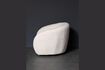 Miniatuur Witte stoffen fauteuil Oxygène 5