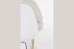 Miniatuur Witte stoffen fauteuil Rocky 9