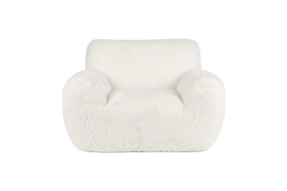 Witte stoffen fauteuil Yeti Bold Monkey