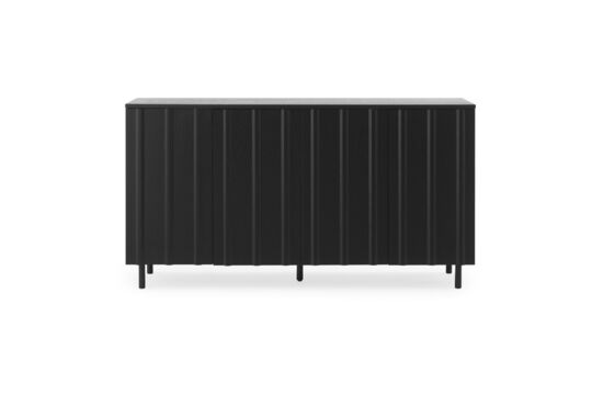 Zwart eiken dressoir Rib Productfoto