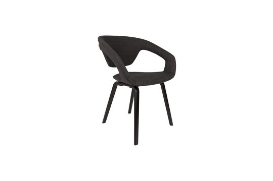 Zwart en donkergrijs Flexback fauteuil Productfoto