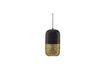 Miniatuur Zwart en goud metalen hanglamp Tirsa 1