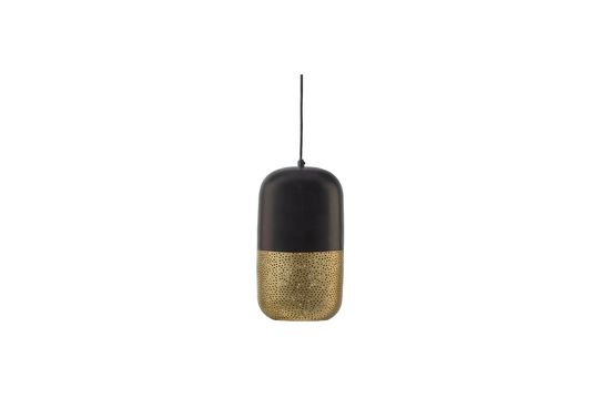 Zwart en goud metalen hanglamp Tirsa