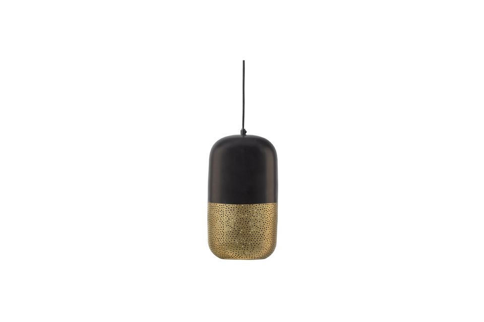 Zwart en goud metalen hanglamp Tirsa Woood