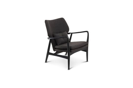 Zwart essenhouten fauteuil Peggy Productfoto