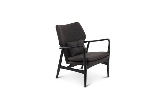 Zwart essenhouten fauteuil Peggy