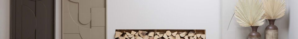 Benadrukte materialen Zwart houten tv-meubel Finca