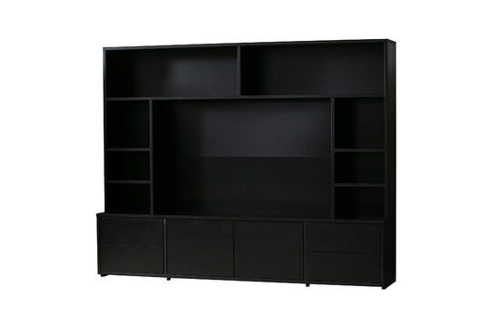 Zwart houten tv-meubel Maxel Productfoto
