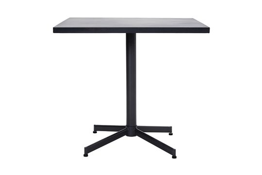 Zwart ijzeren vierkante eettafel Helo Productfoto