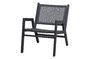 Miniatuur Zwarte aluminium fauteuil Pem Productfoto
