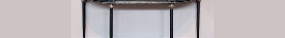 Benadrukte materialen Zwarte console 2 niveaus en Edouardlade