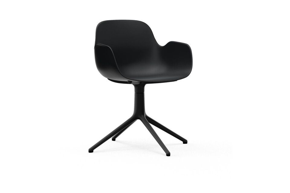 Zwarte draaibare fauteuil Form Normann Copenhagen