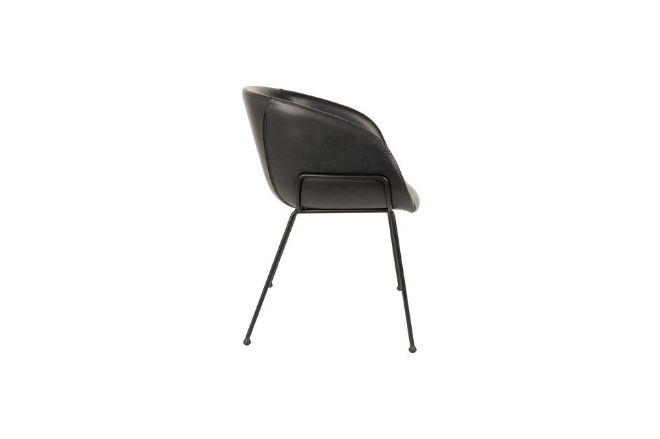 Zwarte Festoon-fauteuil - 9