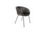 Miniatuur Zwarte Festoon-fauteuil Productfoto