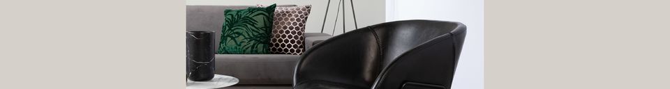 Benadrukte materialen Zwarte Festoon Lounge Chair