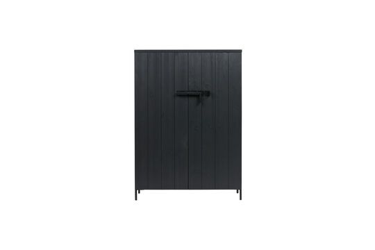 Zwarte houten kast Bruut