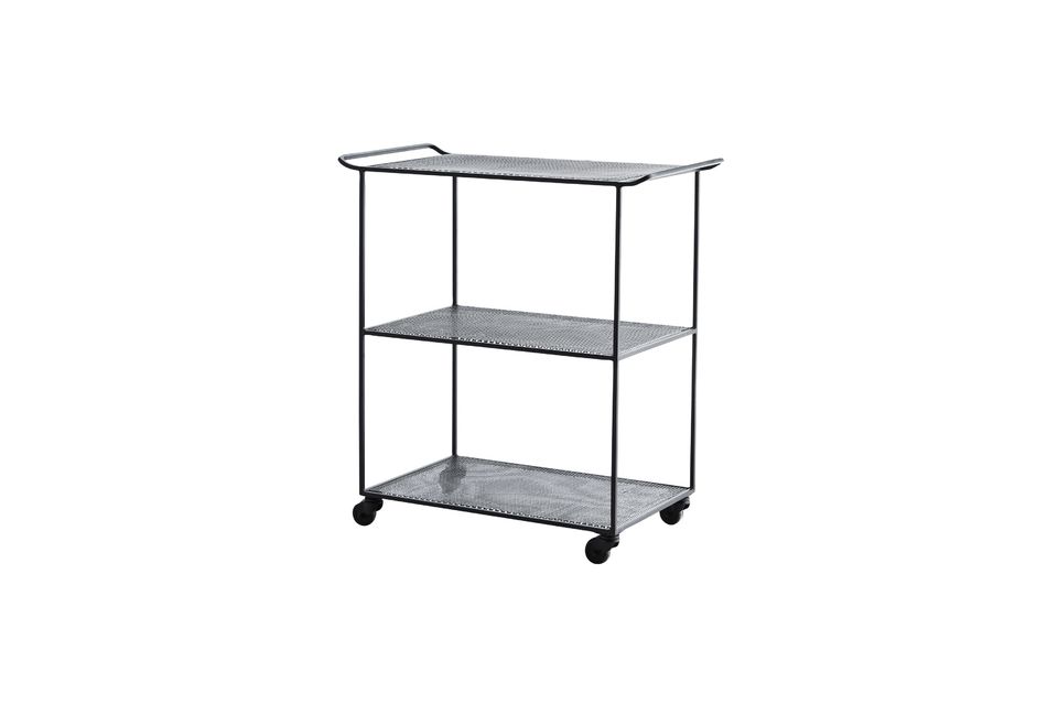 Zwarte trolley Divia Madam Stoltz 80cm | en Vogue