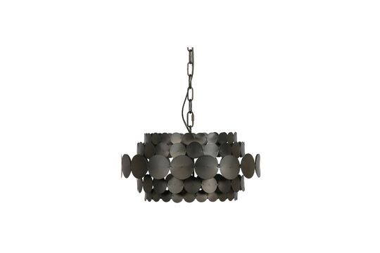 Zwarte metalen lamp supension Khaki Productfoto