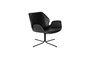Miniatuur Zwarte Nikki Lounge Chair Productfoto