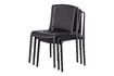Miniatuur Zwarte plastic stoel Billie 4