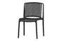 Miniatuur Zwarte plastic stoel Billie Productfoto