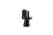 Miniatuur Zwarte polyester stoel Hand 4