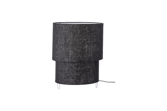 Zwarte tafellamp in linnen Zalt Productfoto