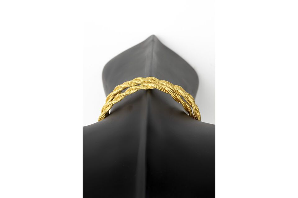 Zwarte wandlamp Tail van hars - 5